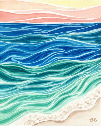 Abstract Sunset Print