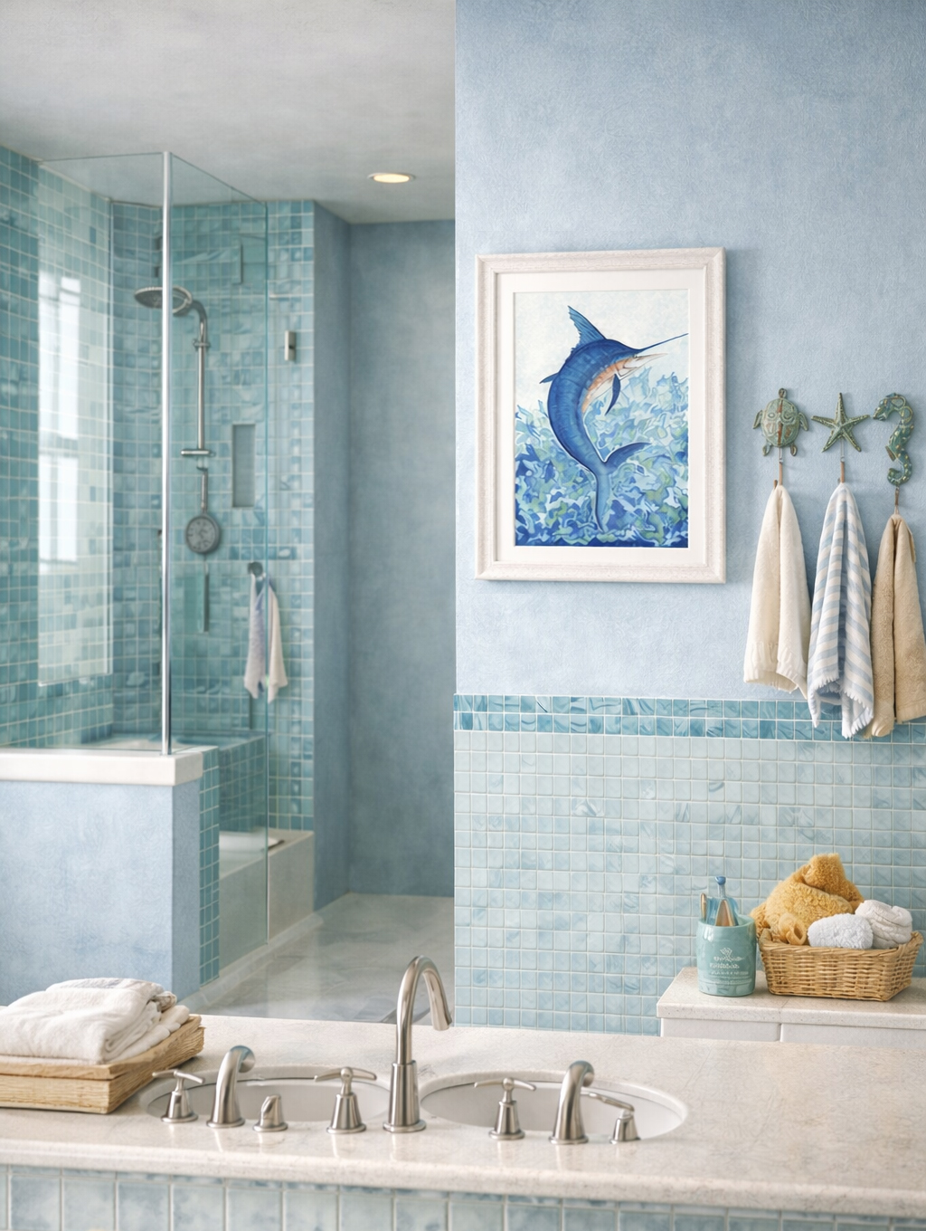 Blue Marlin Print - Image 2