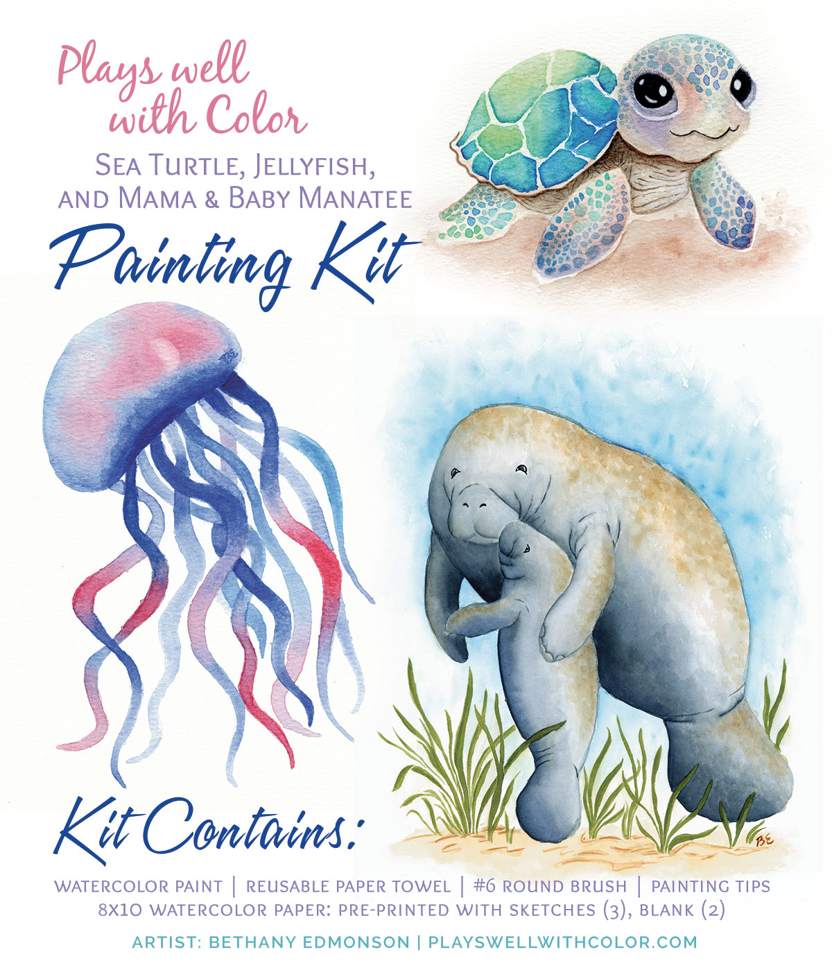 Watercolor Painting Kits - NEW!