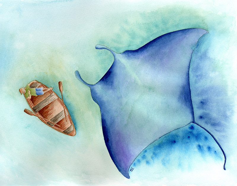 What Swims Beneath Print