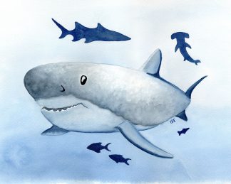 Friendly Shark Print