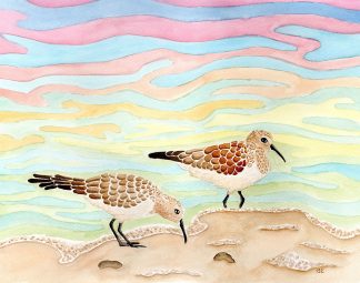 Sandpipers on the Beach Print