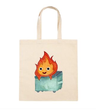 Dumpster Fire Canvas Tote Bag