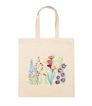 Multi Floral Canvas Tote Bag