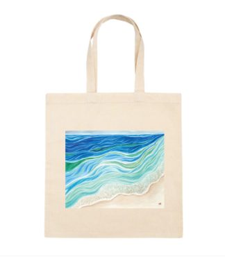 Ocean Waves Canvas Tote Bag