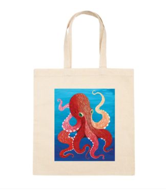 Octopus Canvas Tote Bag