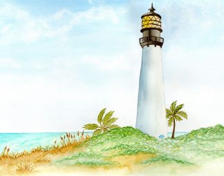 Cape Florida Lighthouse Print