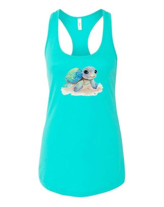 Baby Turtle Women's Racerback Tank