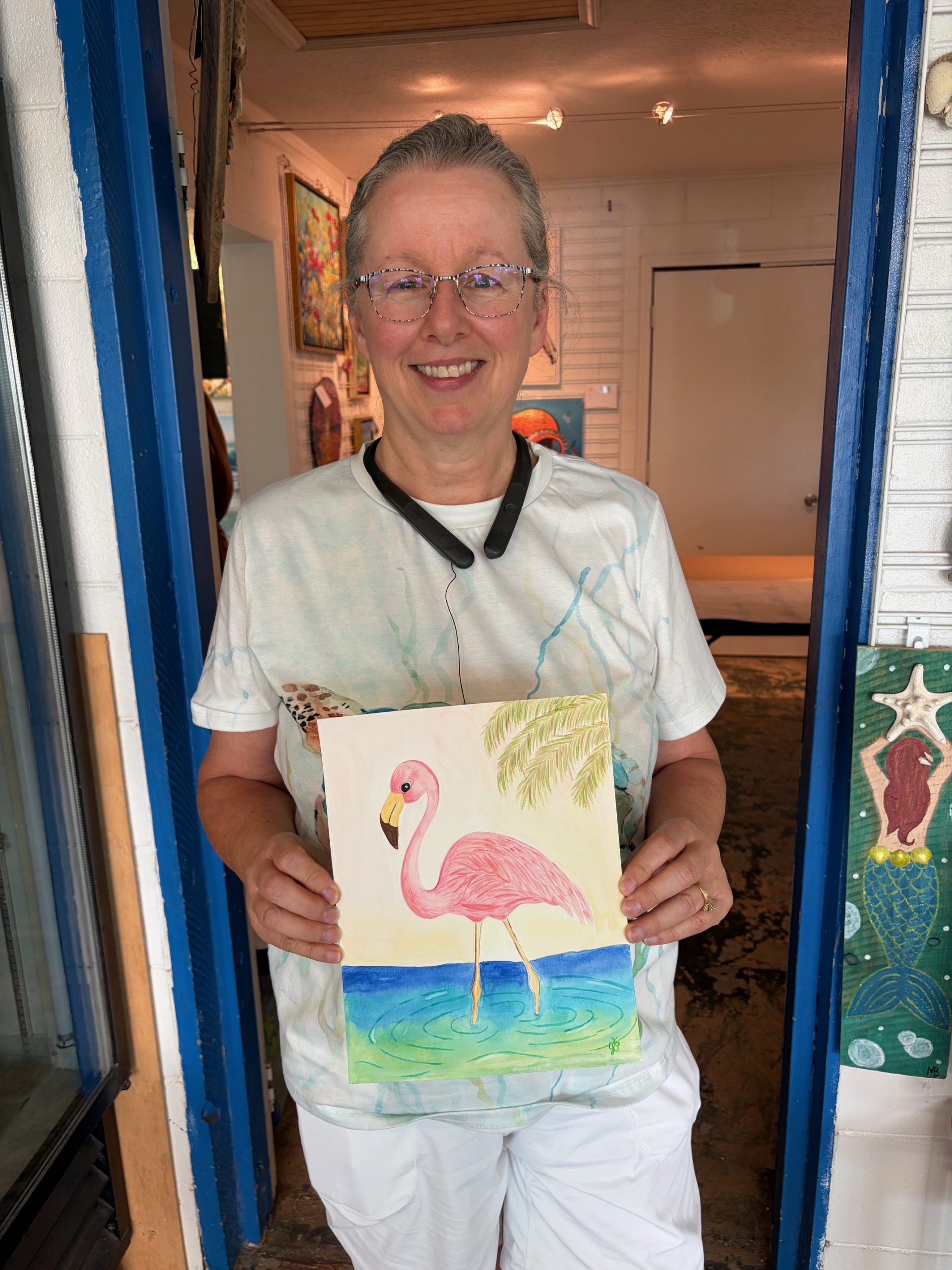 Watercolor Flamingo Class - September 10 @ Shop the Closet - Image 2