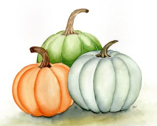 Pumpkin Trio Fall Print